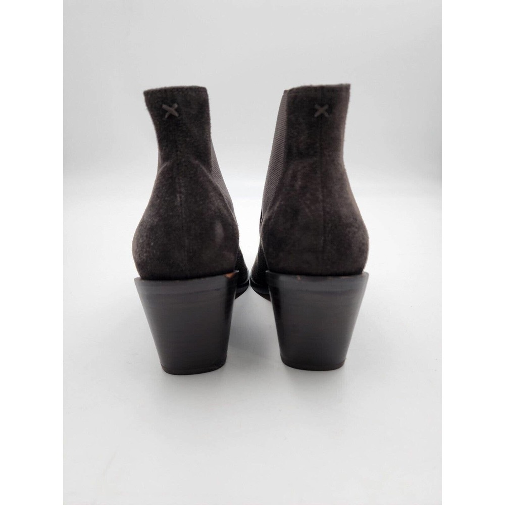 Rag & Bone Razor Chelsea Gray Suede Leather Pointed-toe Ankle Boot 36.5 … - Picture 6 of 15